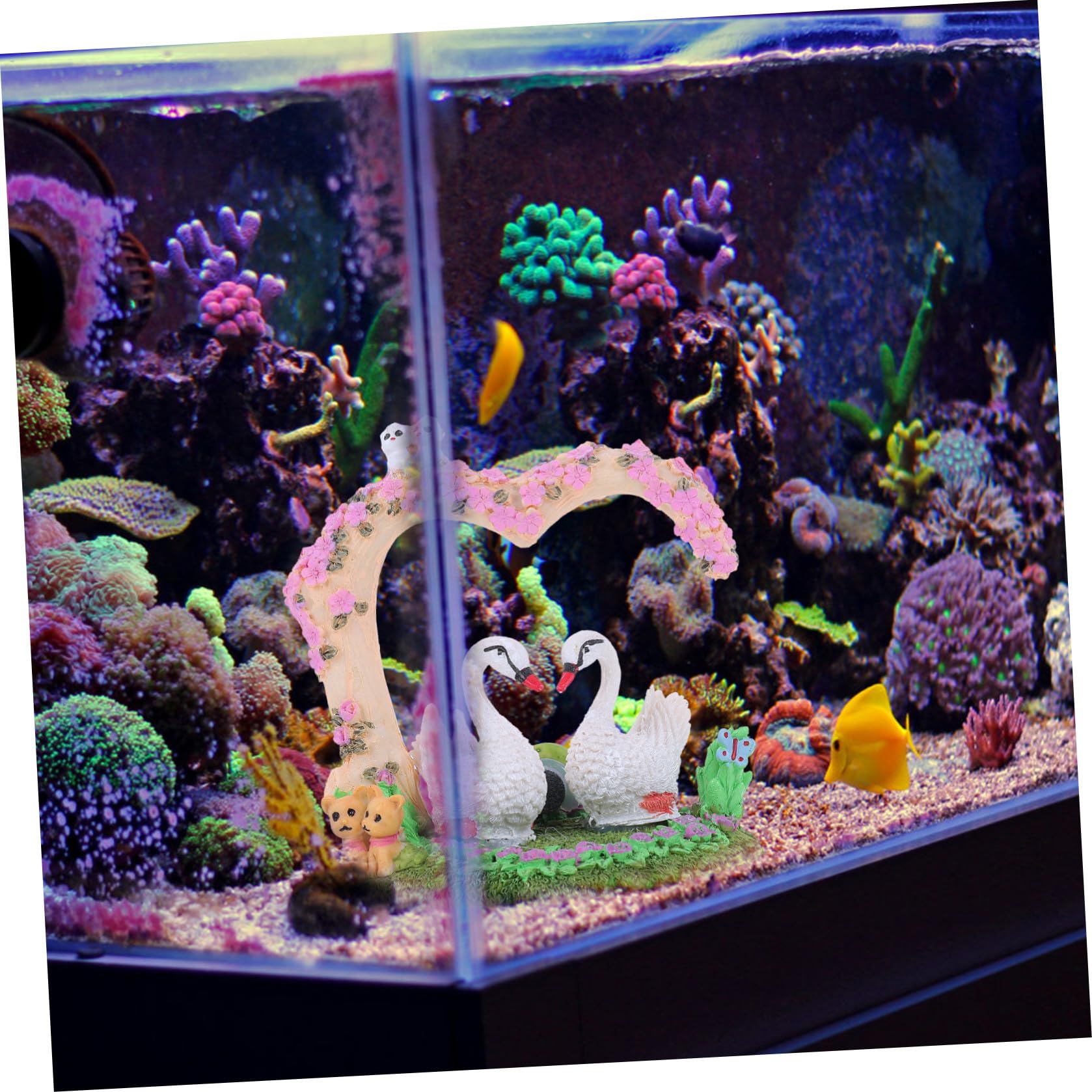 BESPORTBLE 2 Pezzi Decorazione per Resina Forma Delicato Vivido per Fish Tank e Casa Accessorio per Naturale