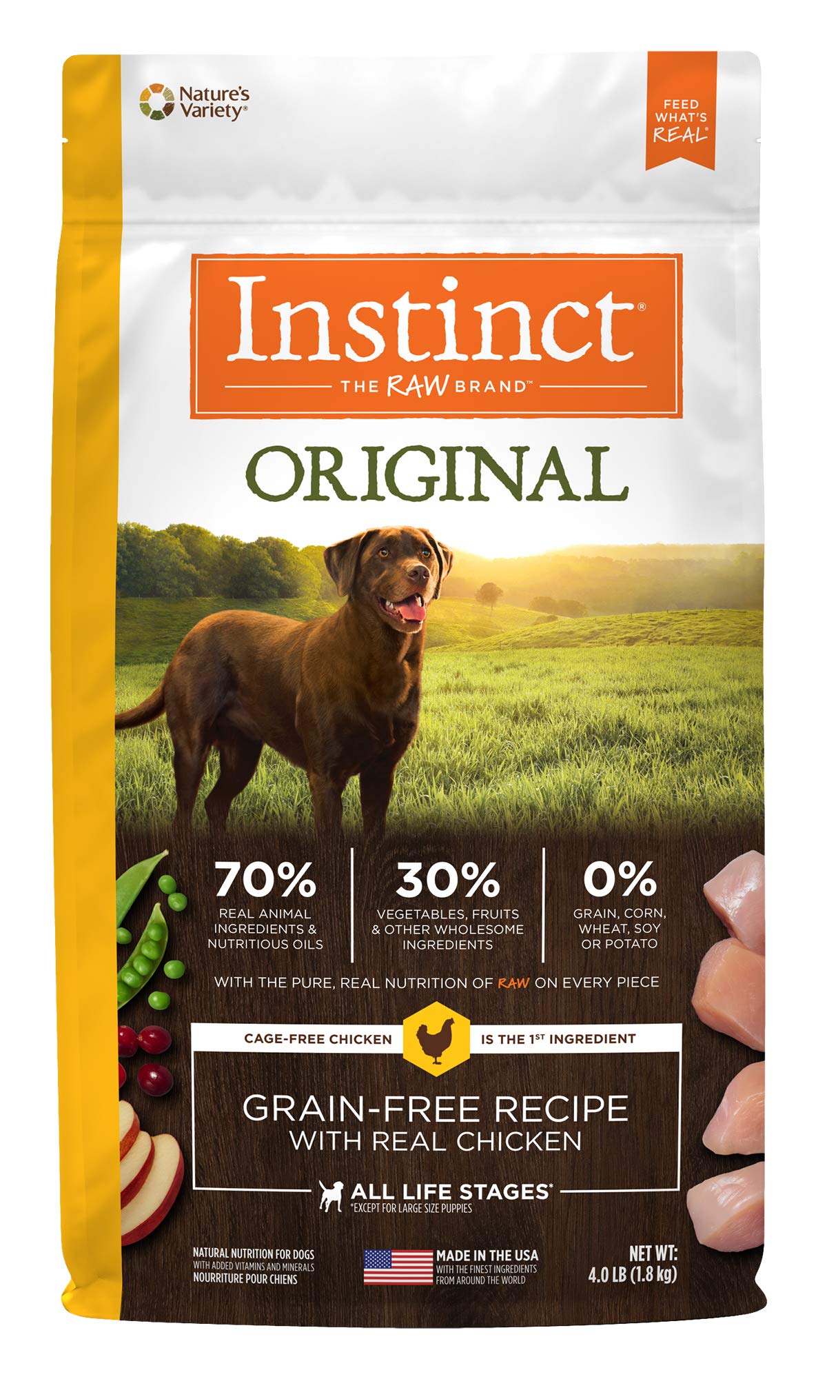Amazon.com: Instinct Original Grain Free Recipe with Real Chicken Natural Dry Dog Food, lb. Bag : Pet Supplies Amazon.com: Instinct Original Grain Free Recipe with Real Chicken Natural Dry Dog Food, lb. Bag : Pet Supplies