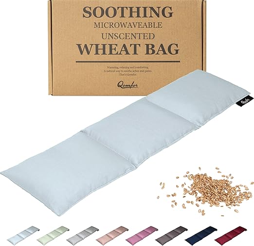 Qomfor Wheat Bag Microwavable Unscented Large Soothing Heat Pack Microwavable Wheat Filled