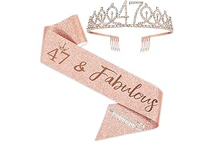 Rose Gold 47th Birthday Sash and Tiara