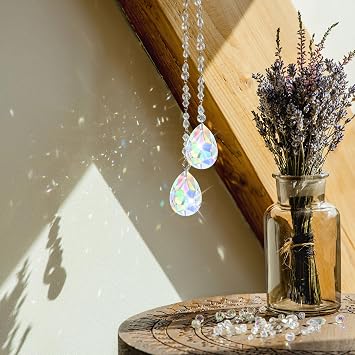 10 pcs Crystal Suncatcher For Windows, 38 mm Glass