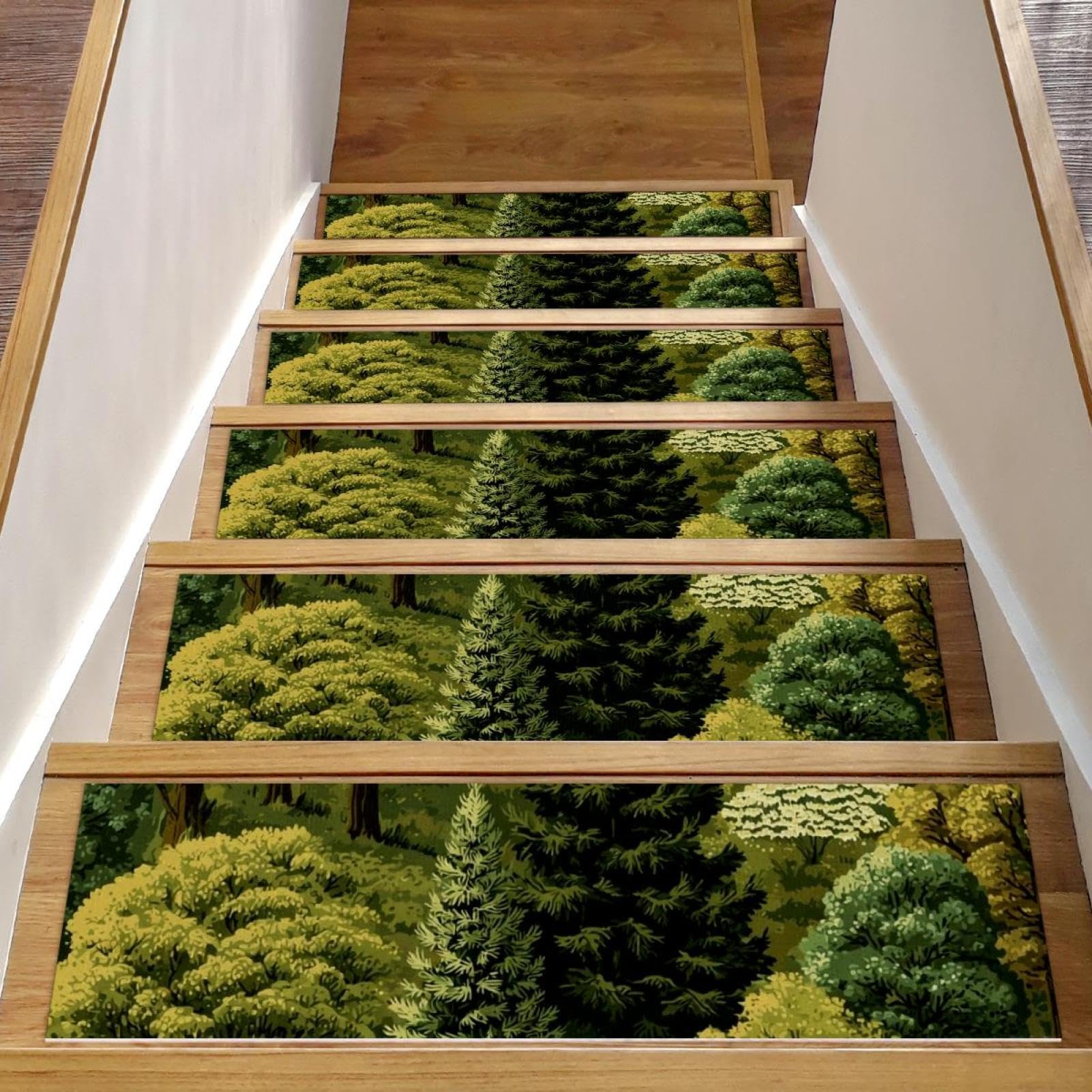 Alfombra antideslizante CHENZZZZ lavable de 76x20 cm con máxima adherencia para peldaños interiores