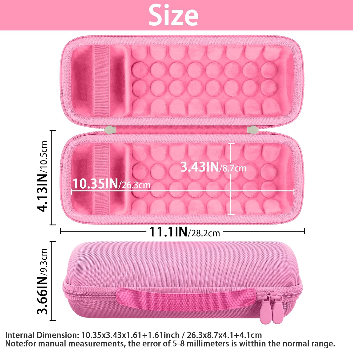 khanka Case for JBL Flip 7/Flip 6 Waterproof Portable Bluetooth Speaker(Pink) - Image 2