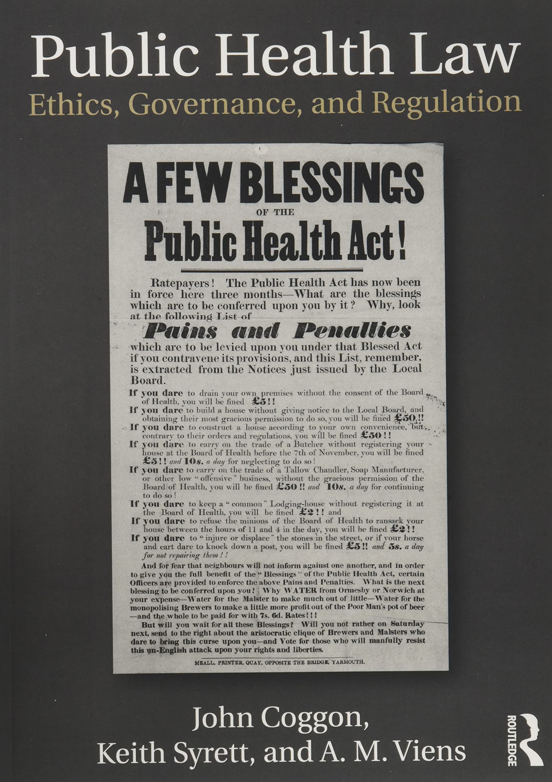 Public Health Law: Ethics, Governance, and Regulation