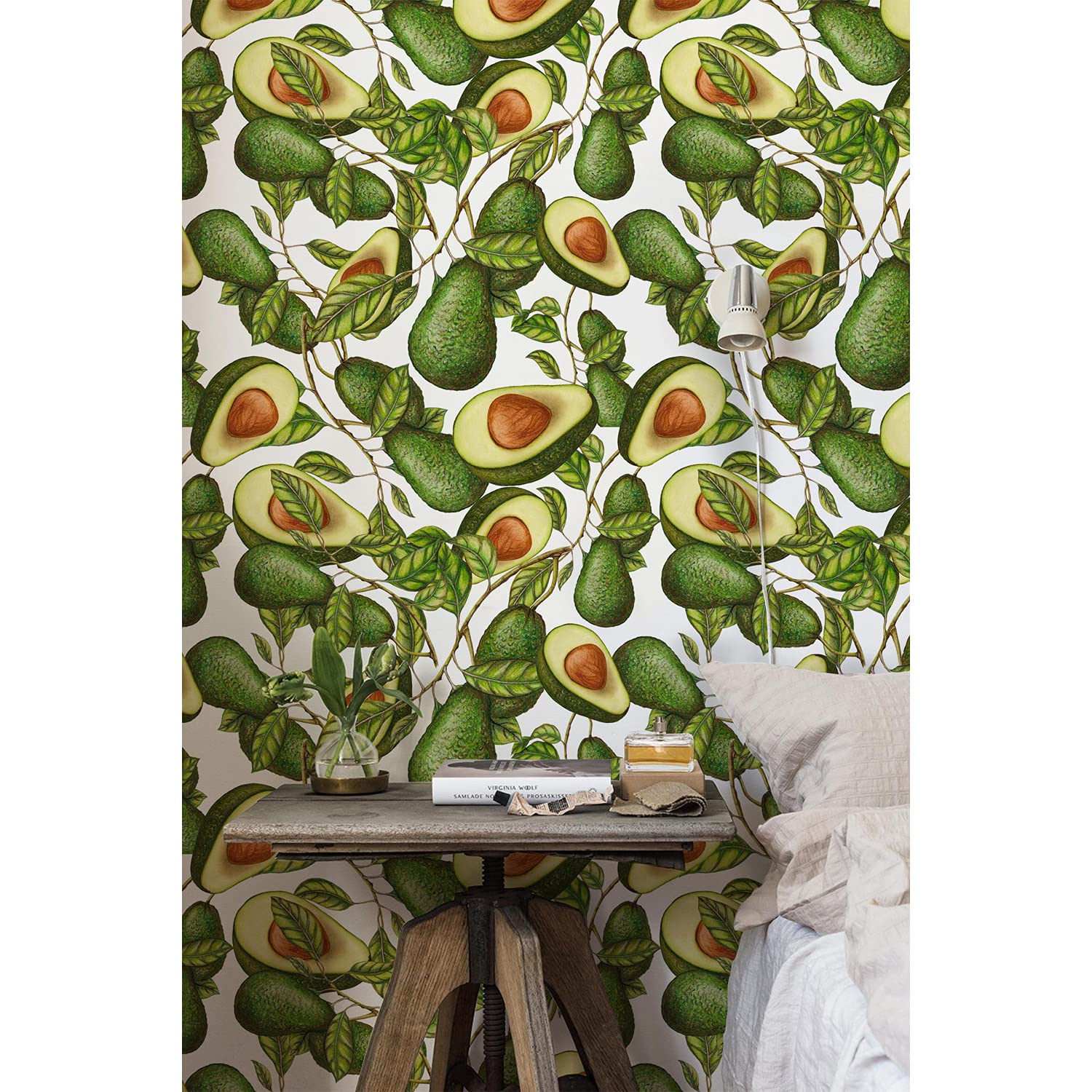Papier peint intissé Coloray meuble chambre décoration murale fruits avocat 250x104