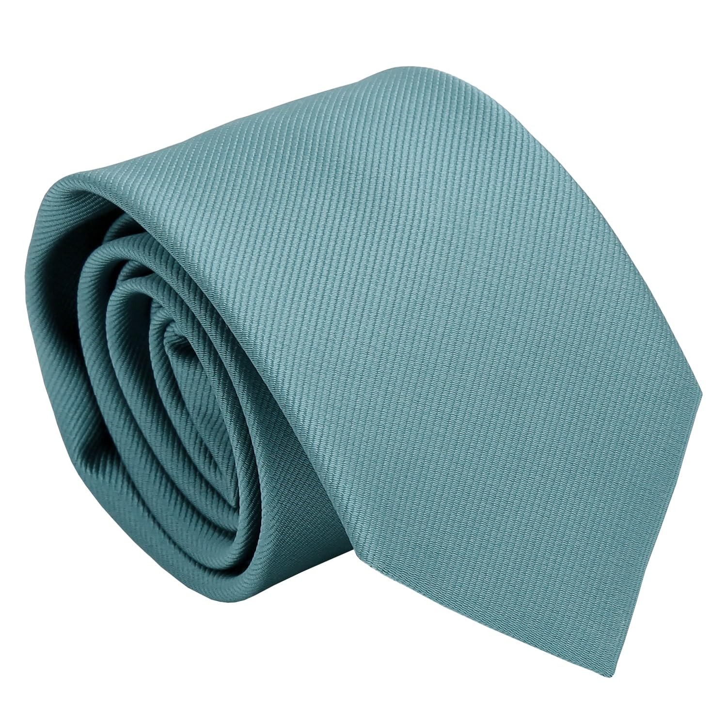 DQT Boys Plain Twill Tie – Classic Wedding & Formal Necktie - Teal