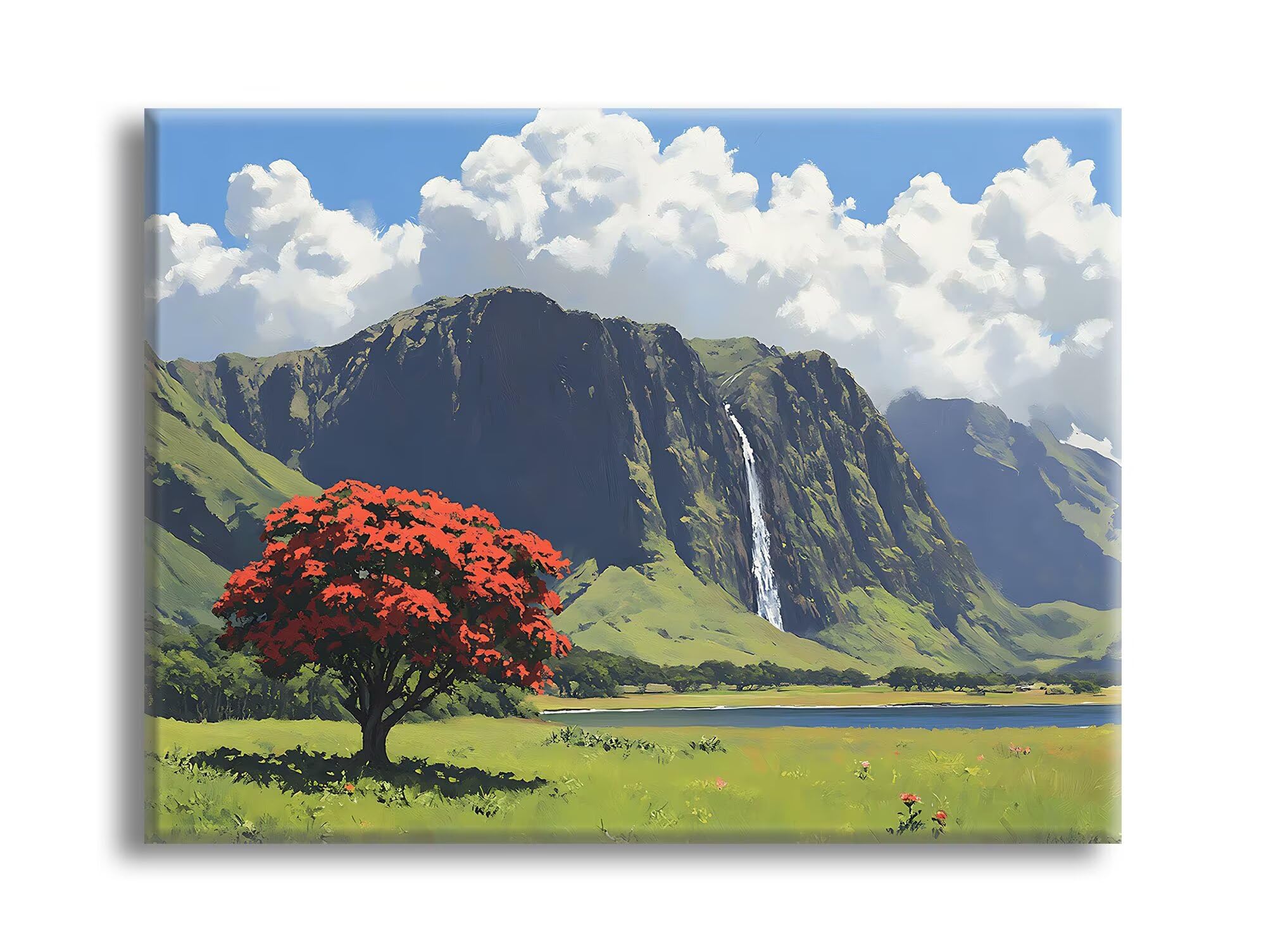 Diamond Painting Catena montuosa Alberi, Fai-da-te Strass a Punto Croce Ricamo Kit, Diamond Painting Kit Completo per Hobby Creativi Adulti, Mosaico Artigianato, Decorazioni Casa 100x150cm Z-l-516