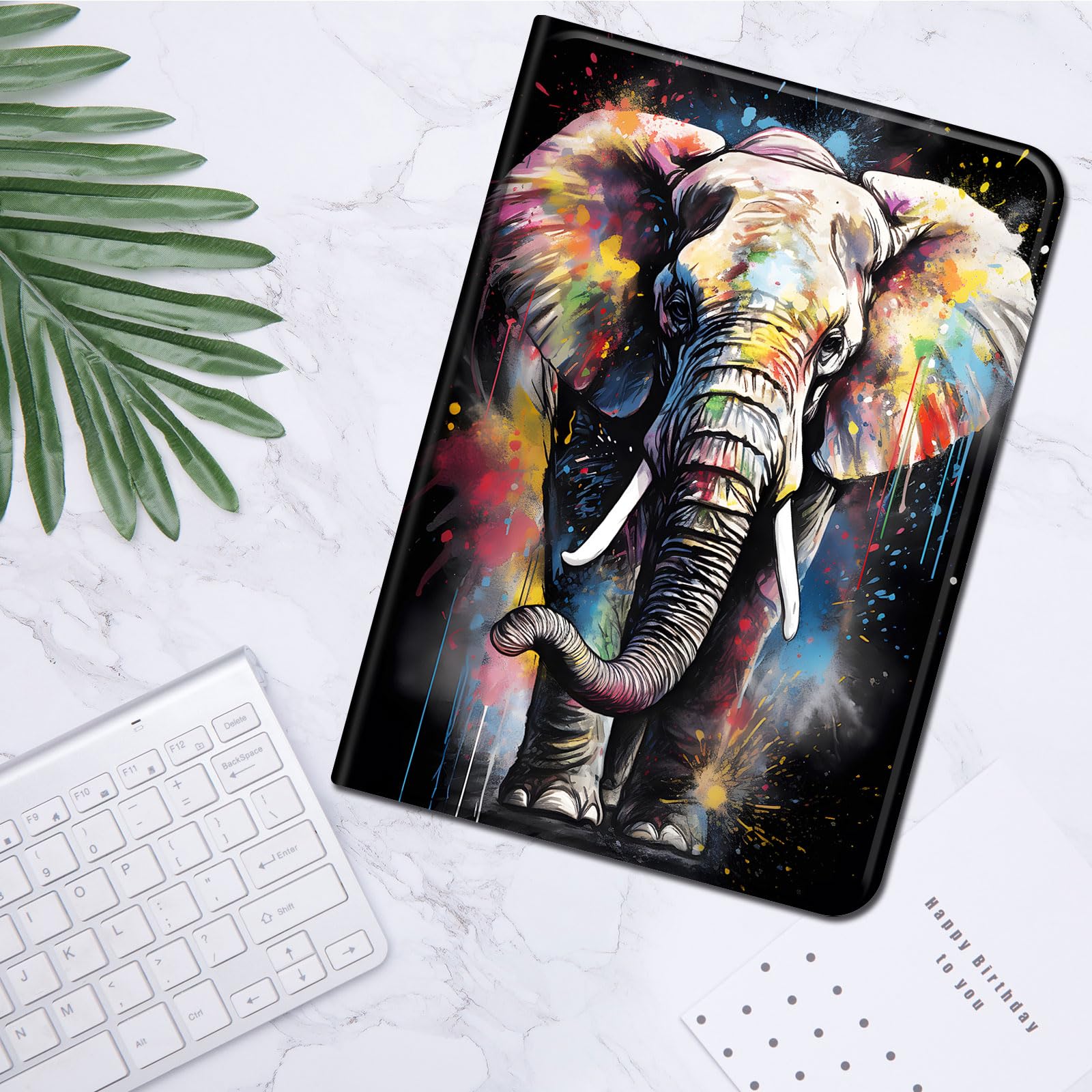 Kindle Fire Max 11 Case With Stand - Elephant Sunflower Quote Design, Auto Sleep/Wake (2023 Model)