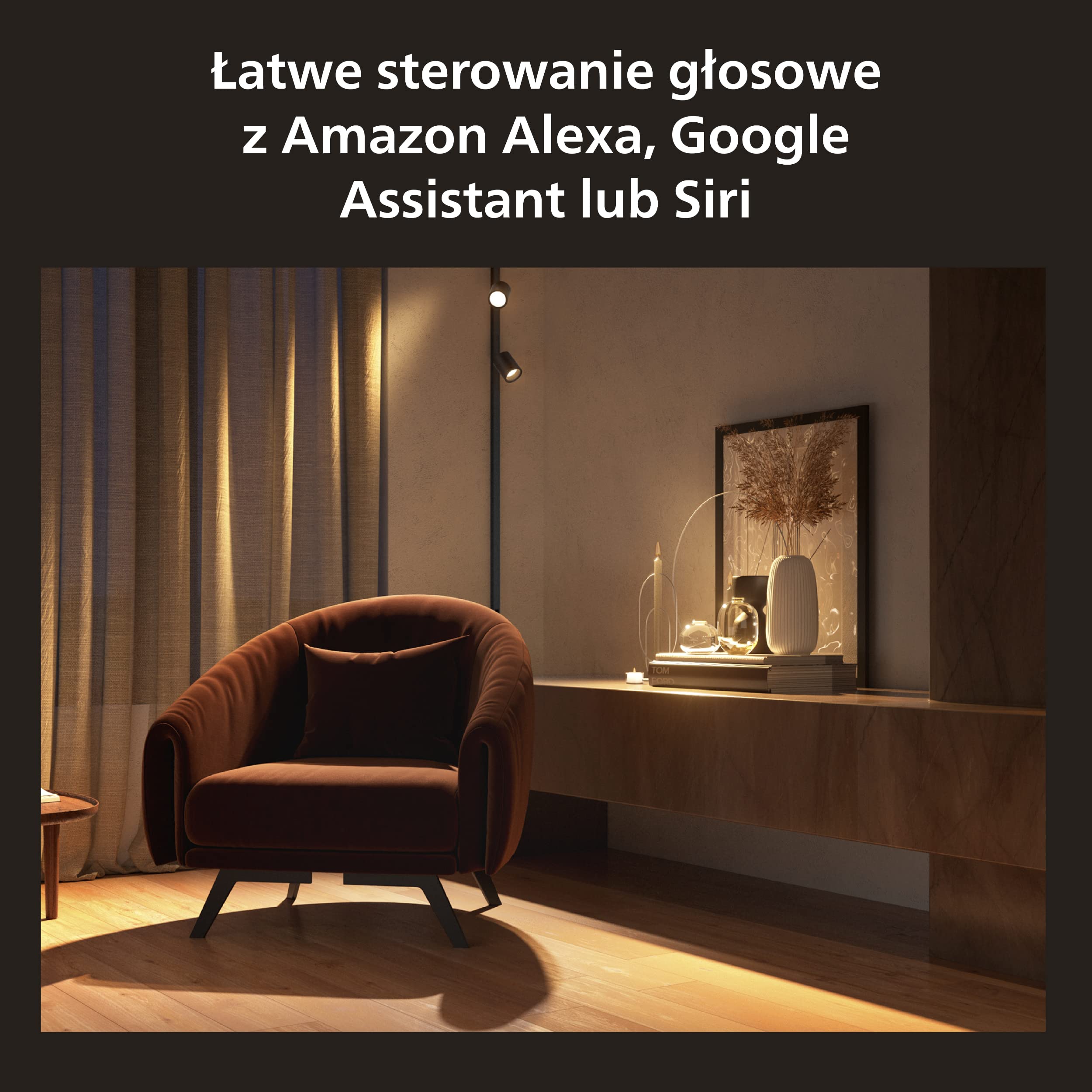 Philips Hue White and color ambiance Lampa wisząca Perifo (czarna)