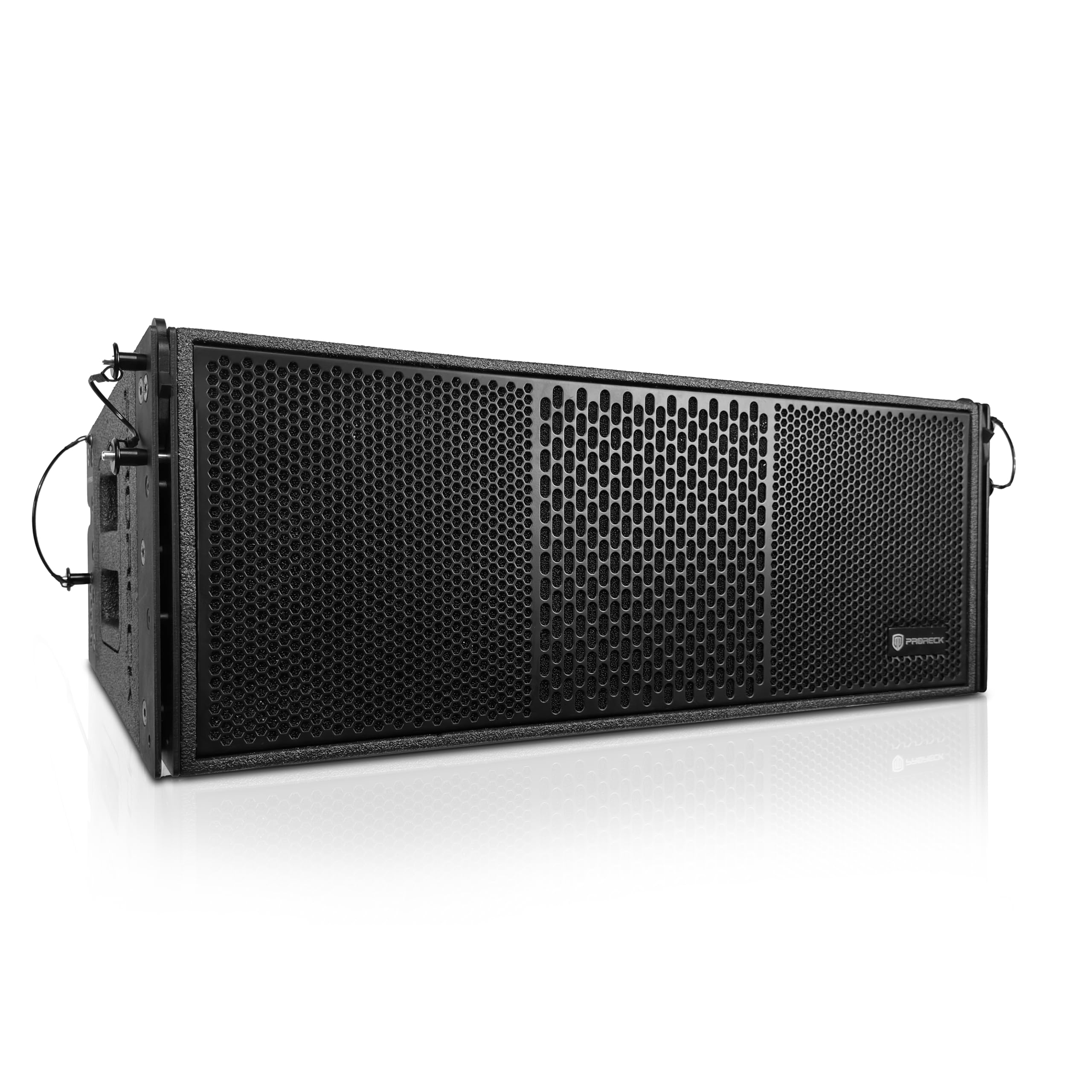 PRORECK Dual 10'' Full Range 5000W P.M.P.O Powered Line Array Speaker, Portable Professional Sound System, DSP Speaker, High-Fidelity Audio, for Live Performances, Outdoor Events and Stage (PR-210BP)