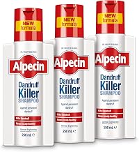 Alpecin Dandruff Killer Shampoo 3x 250ml | Effectively Removes and Prevents Dandruff | Hair Care for Men Made in Germany