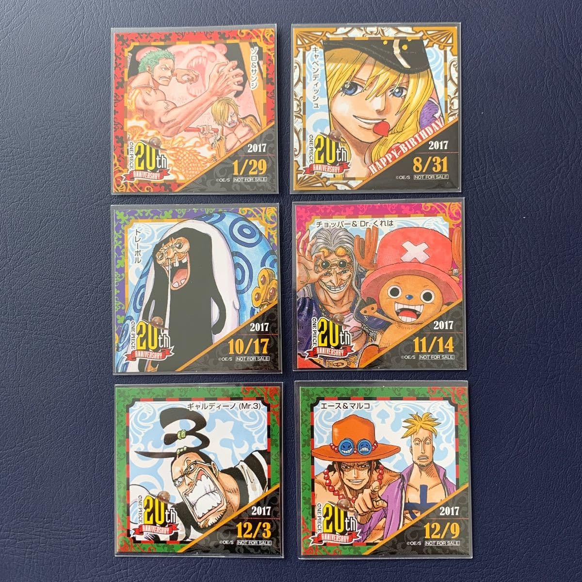ONE PIECE エース 缶バッジ 365日ステッカー 7点セット ワンピース 