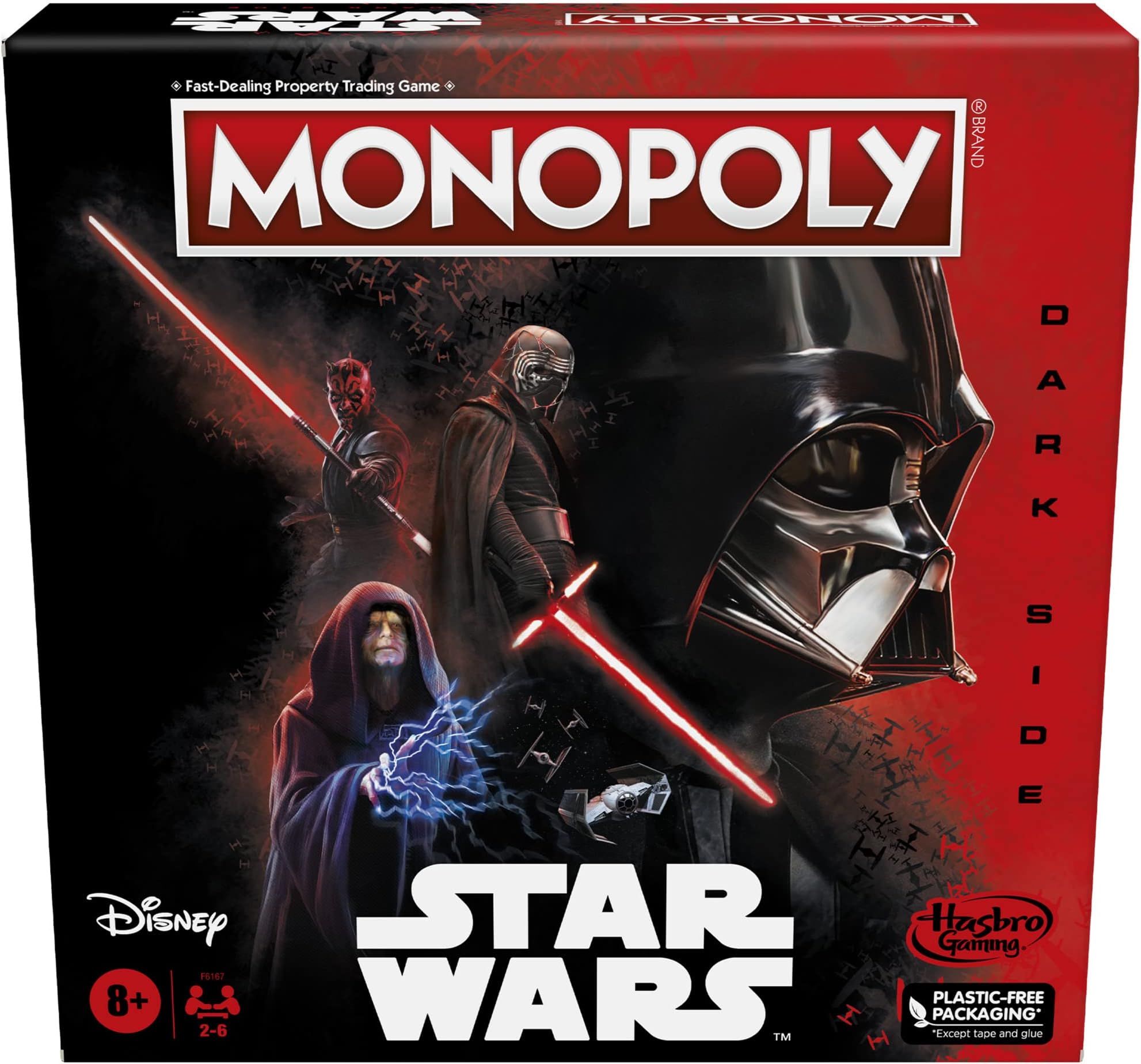 Hasbro Gaming Monopoly Dark Side: Star Wars Edition for 2 to 6 Players, Ages 8+