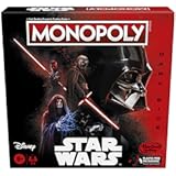Monopoly&colon; Disney Star Wars Dark Side Edition Board Game for Families and Kids Ages 8&plus;&comma; Gift&comma; Family Game Night