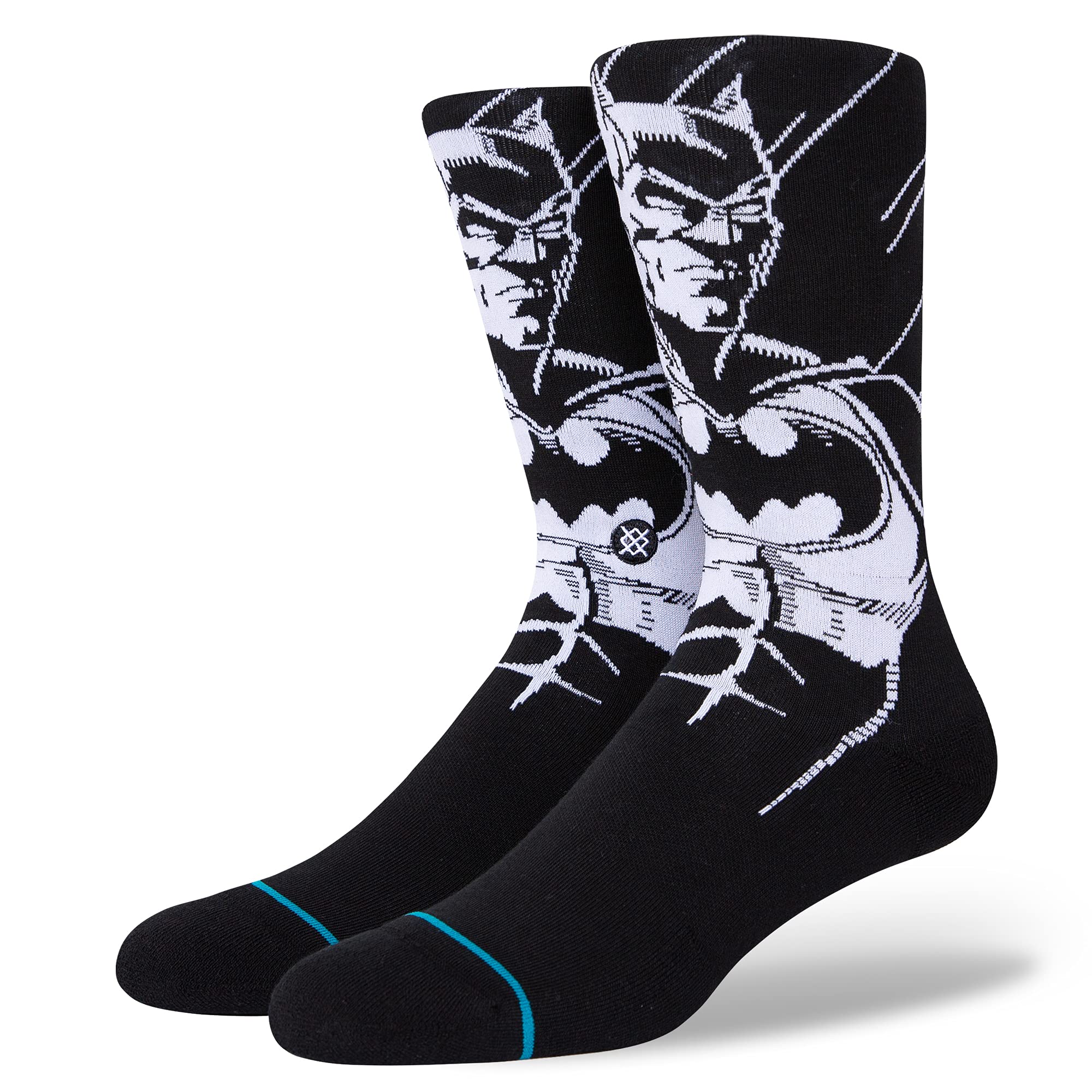 Stance Men's The Batman Crew Socks Black - M-L Schwarz