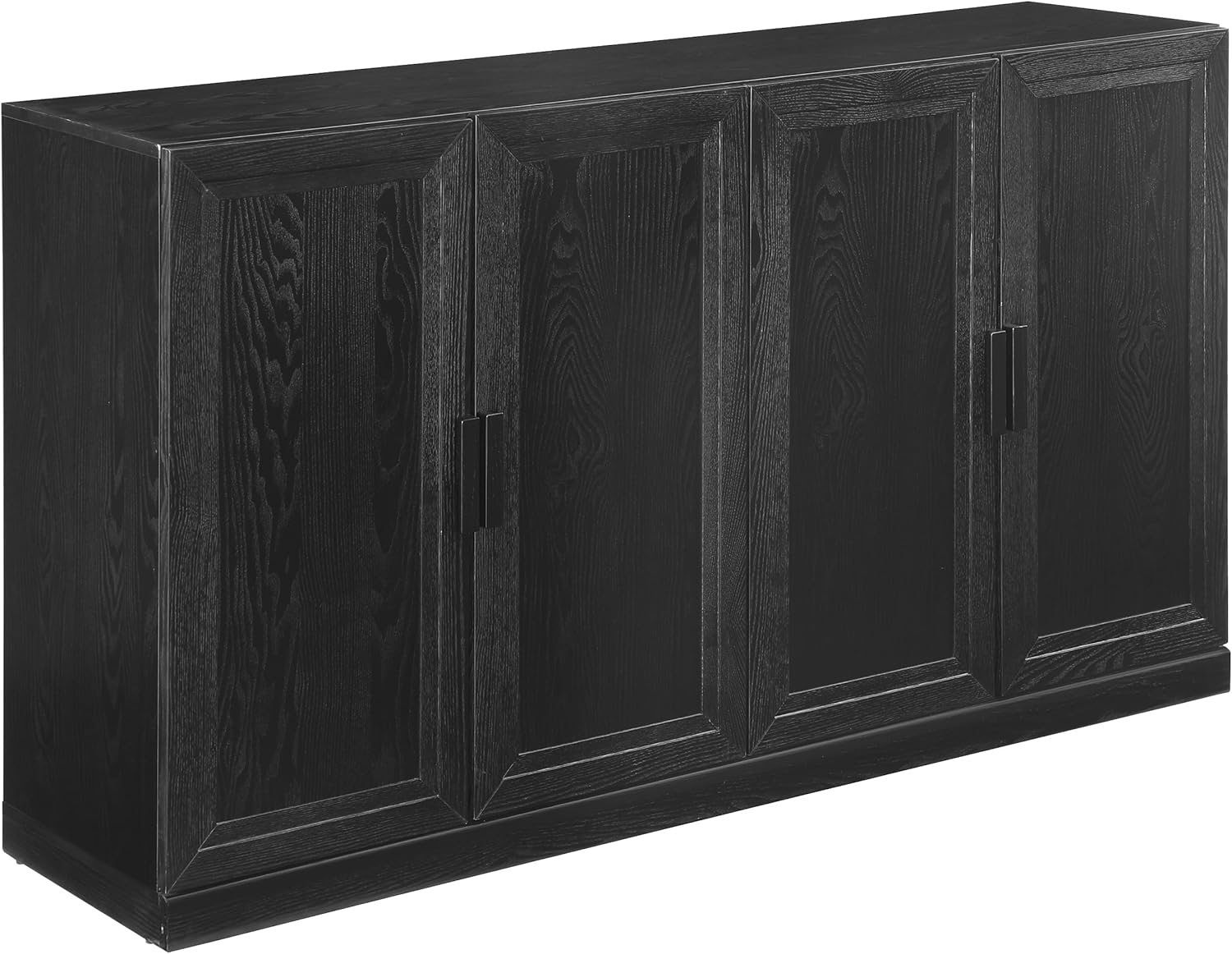 Crosley Furniture Essen Modern Sideboard Buffet Cabinet with Storage, TV Stand, Credenza, Black