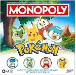 Monopoly Édition Pokémon | À partir de 8 ans | 2 à 4 joueurs | Jeux pour enfants fans de Pokémon | Jeux en famille amusants | Durée moyenne de 45 min. (Anglais et Français)