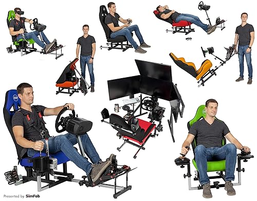 Miniatura 3 de OpenWheeler GEN3 Racing Wheel Stand Cockpit Blue on Black Fits All Logitech G923 G29 G920 Thrustmaster Fanatec Wheels Compatible with Xbox One