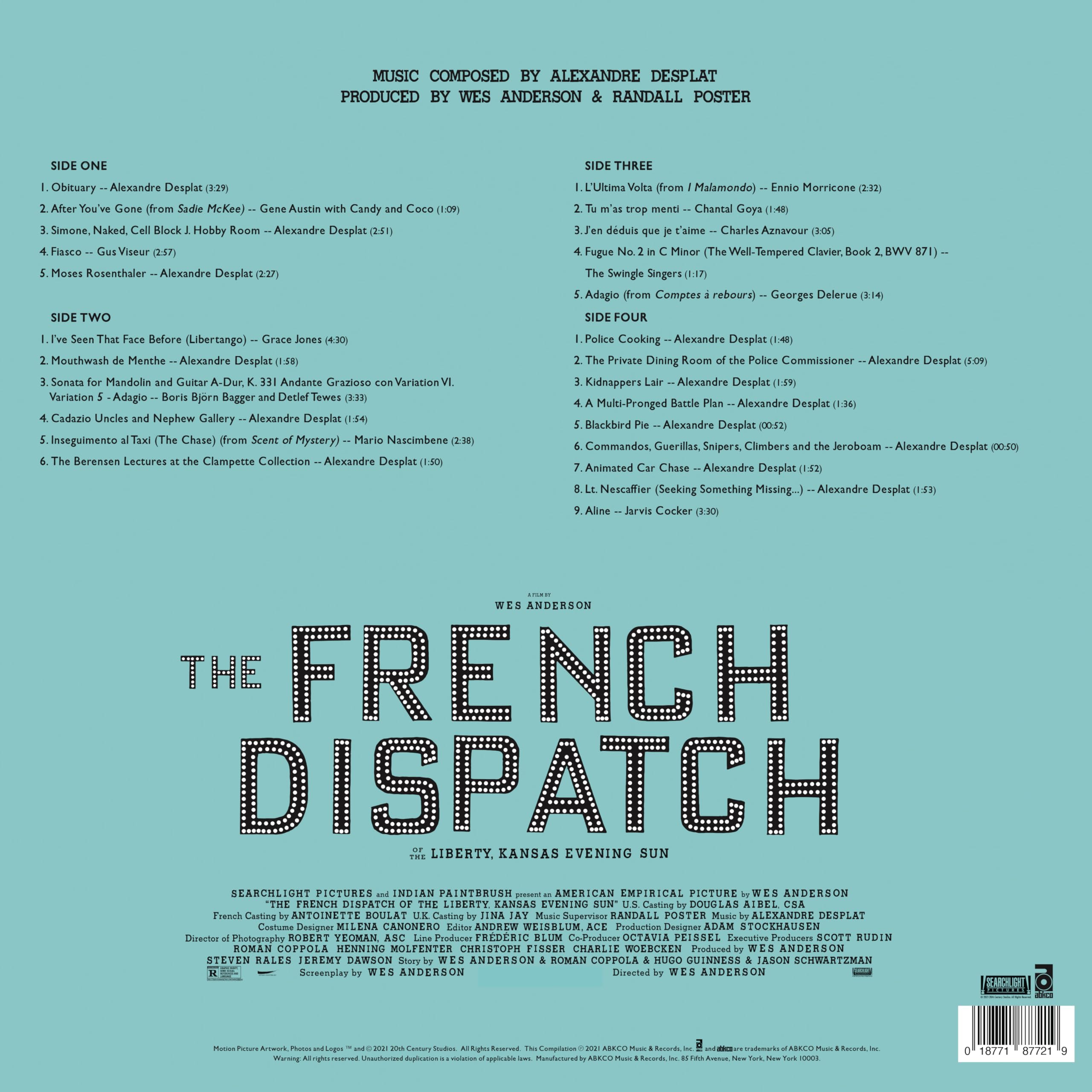 French Dispatch / Soundtrack.