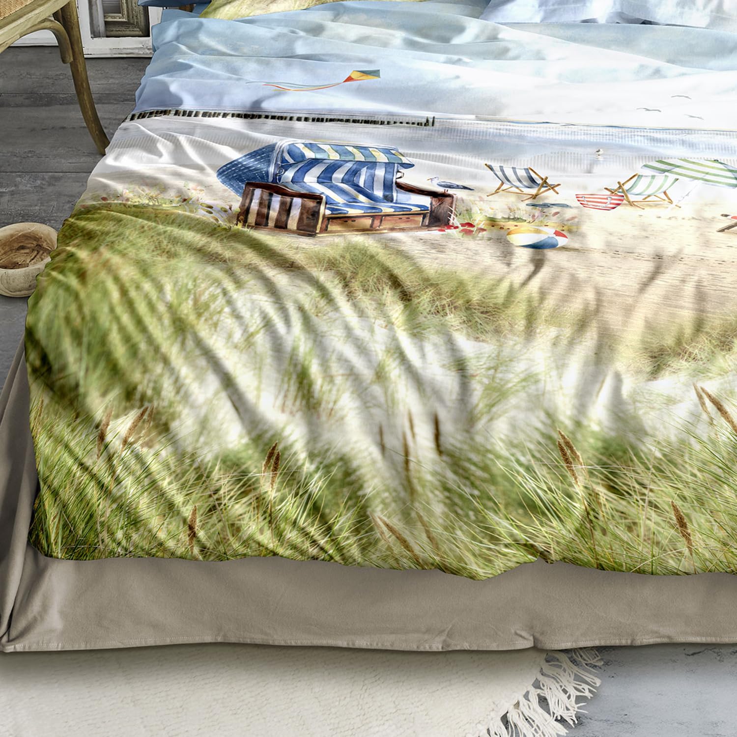 Irisette Mako-Satin Bettwäsche Wave 8699 Multi