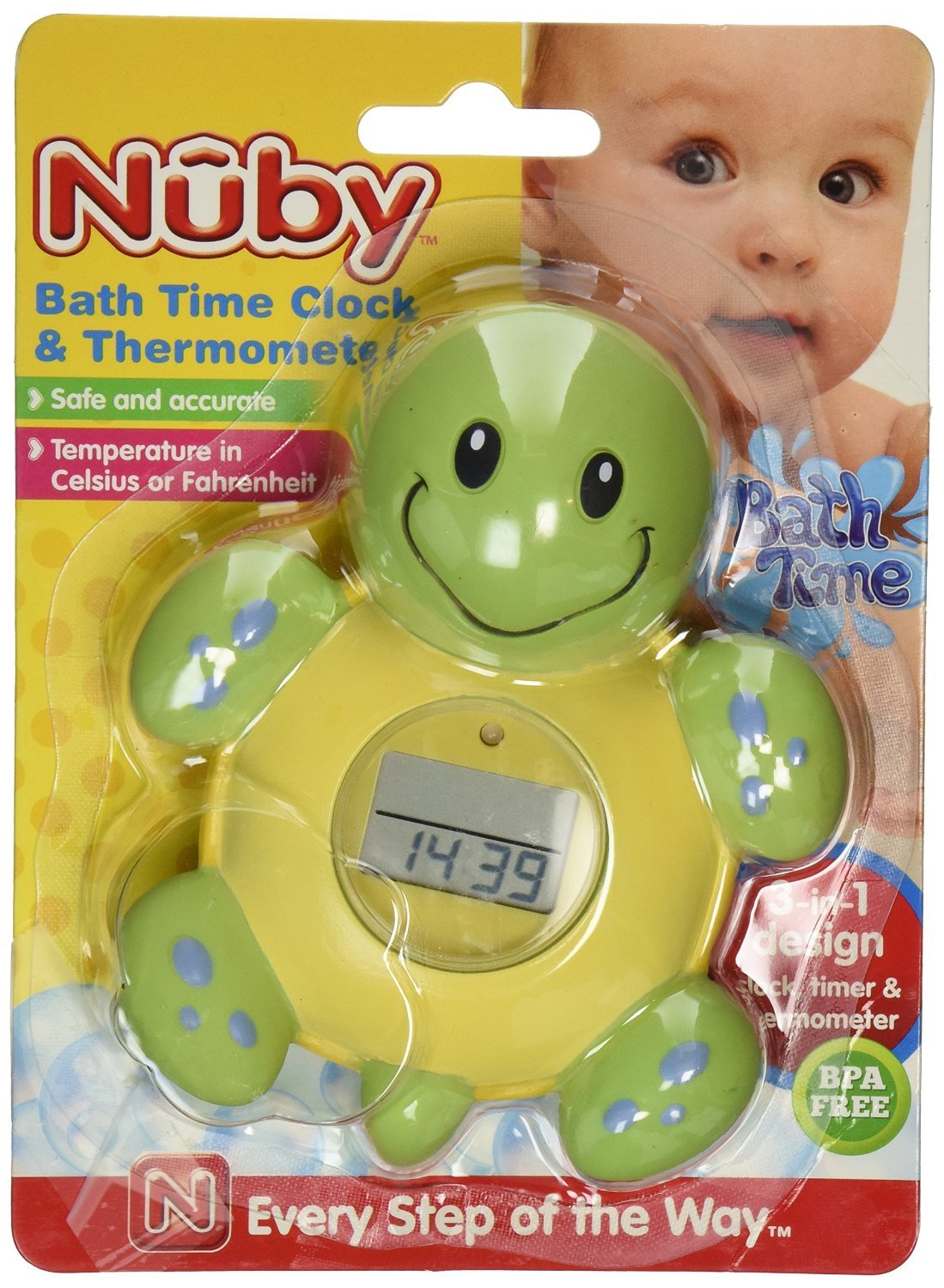 Nuby Digital Bathtime Assorted Thermometer, Clock and Timer