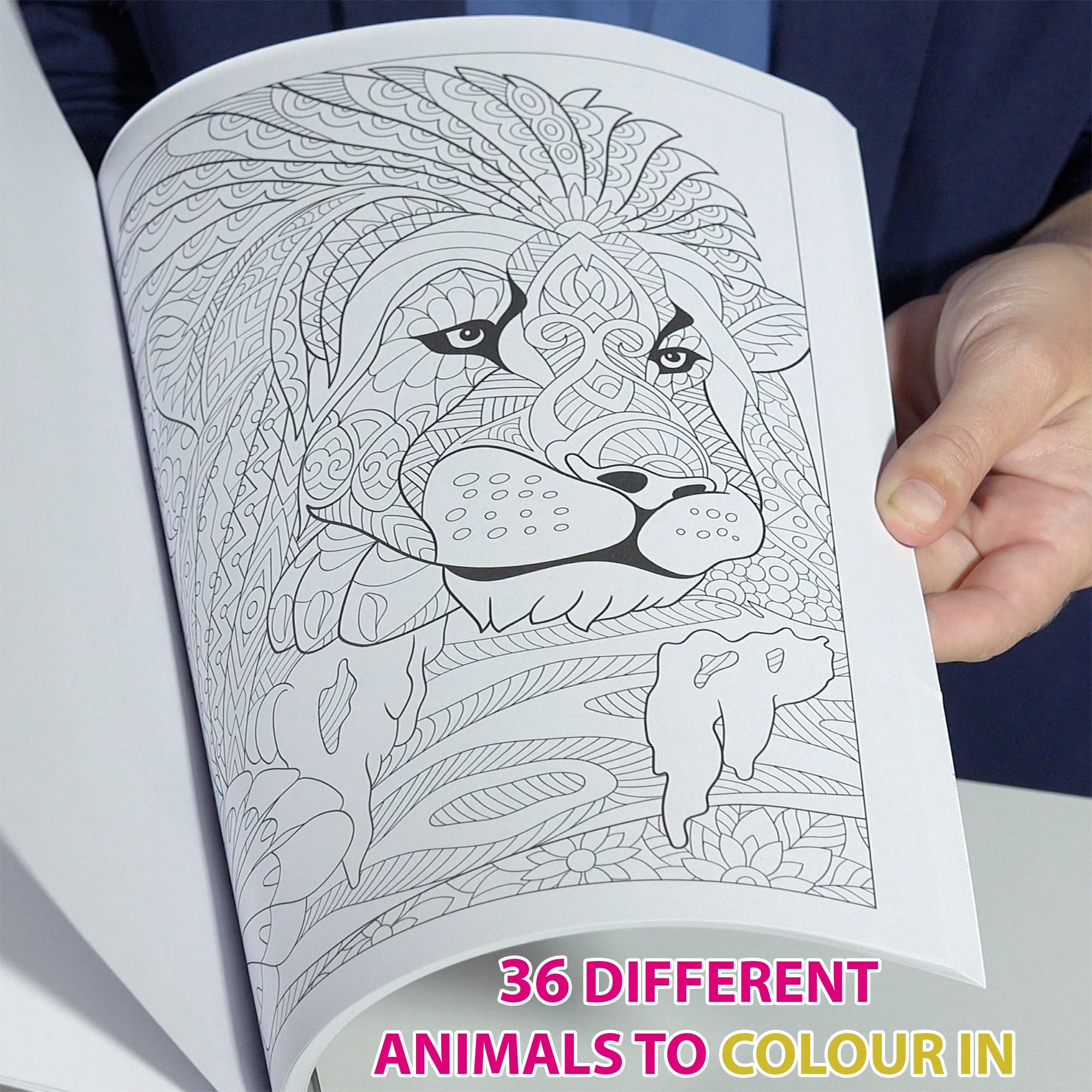 Marvin's Magic, Amazing Art Bundle, 25 Magic Pens and Cool Colouring Book, Sketch Book with 35 Different Animals - Image 2