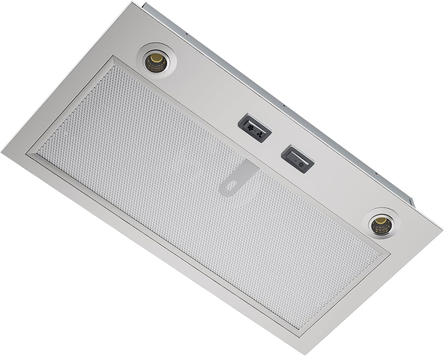 PM300SS Range Hood Insert For Under-Cabinet,21-Inch Built,300 Max Blower CFM,Stainless Steel,Customized Power Supply Package,2-speed Adjustment Exhaust Fan And Spotlight