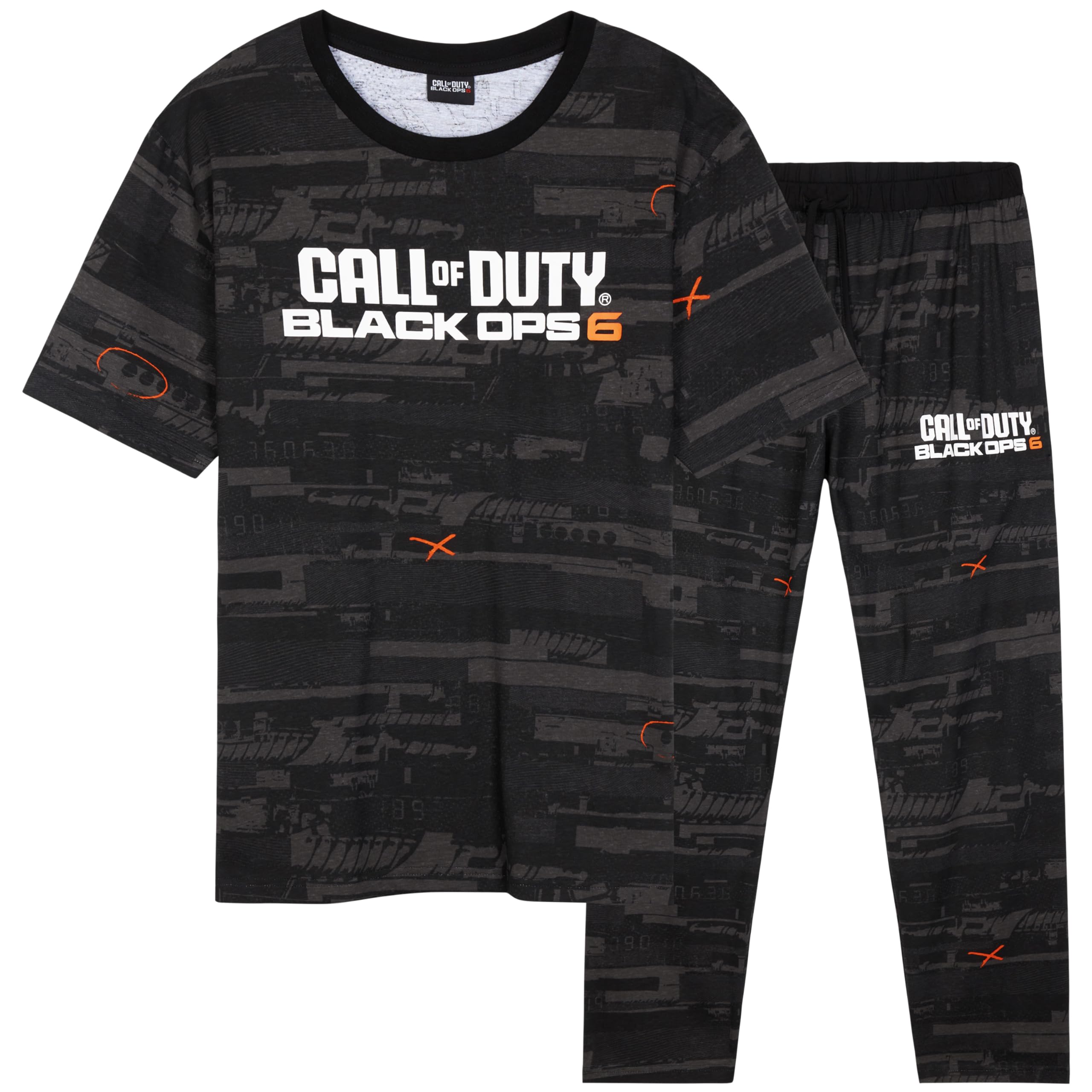 Pigiama Uomo Call Of Duty – Set In Cotone A Manica Corta, Black Ops 6, Perfetto Per Giocare E Rilassarsi - 6