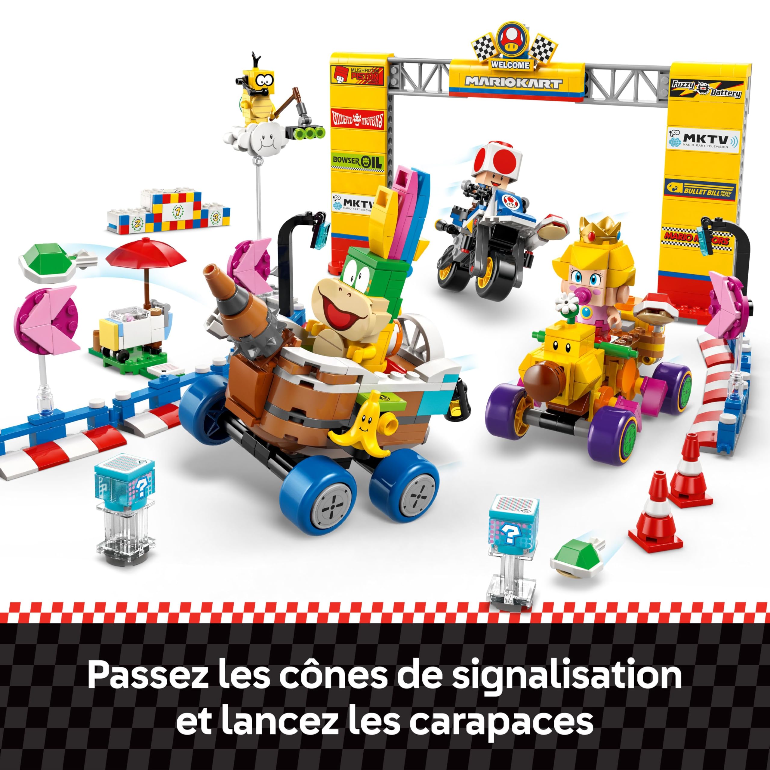 LEGO Super Mario : Mario Kart – Bébé Peach et Ensemble de Grand Prix 72036