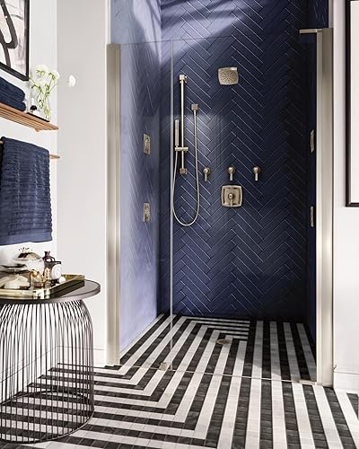 Miniatura 7 de Moen 161951BN Brazo de ducha curvo con brida de pared, níquel cepillado