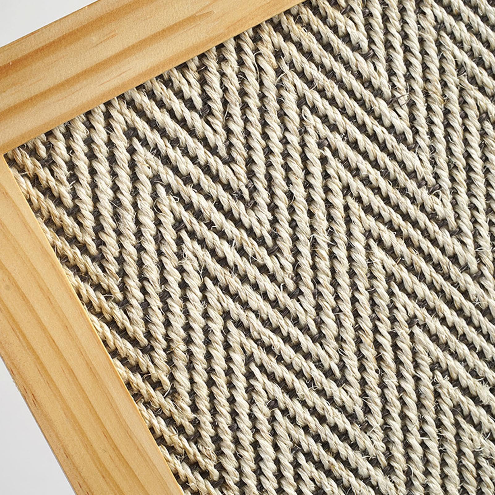 Tablero de Rascado para Gatos Cartón de Rascado Tejido con Sisal y Base | Rascador para Interior Para Descanso en Suelo Doméstico Exterior Dormitorio Rincón de
