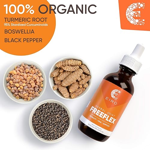 Miniatura 2 de EIRO FREEFLEX Suplemento herbario para articulaciones. Raíz de cúrcuma, curcumina, boswellia y pimienta negra. Absorción superior