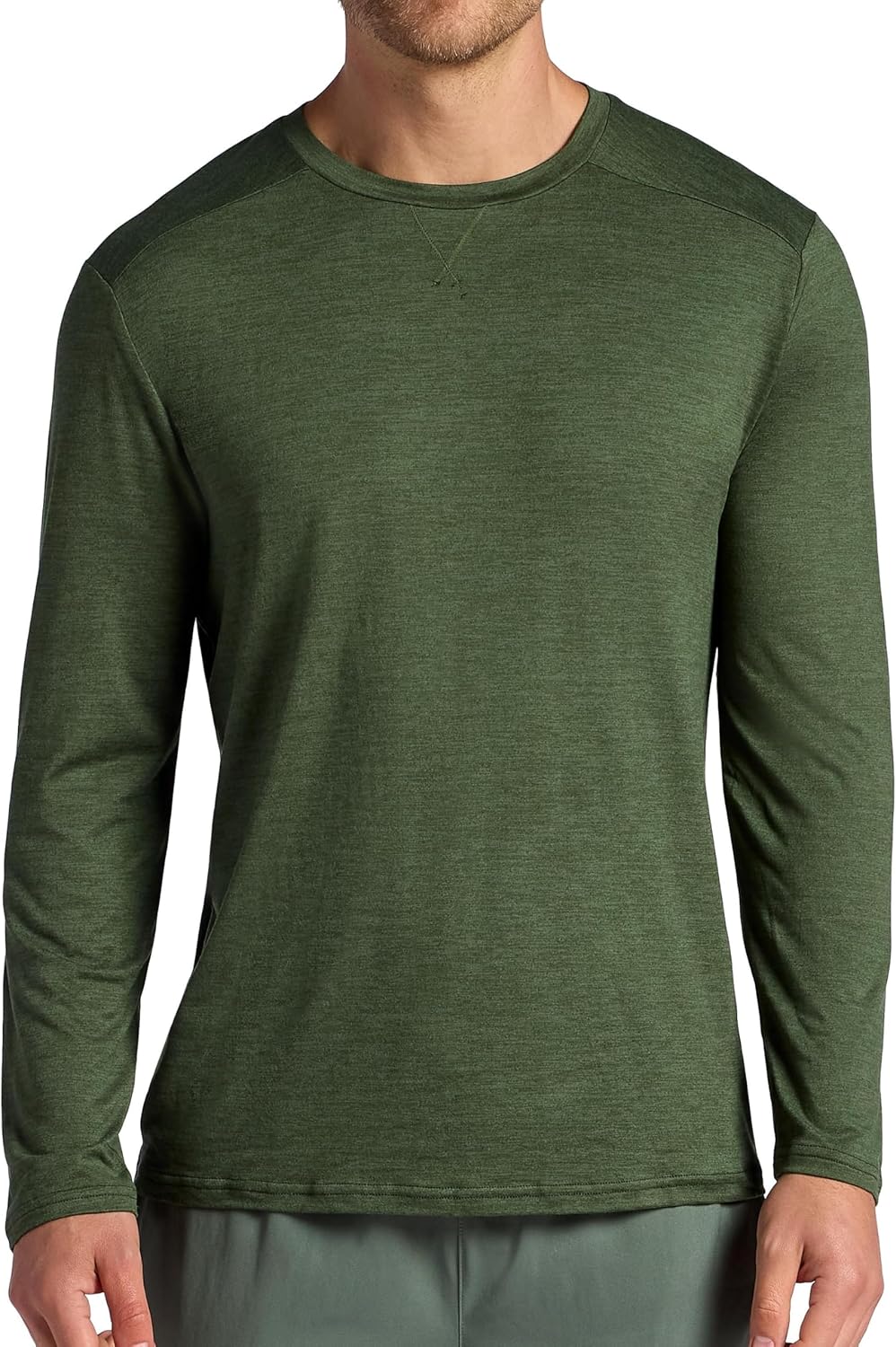 Head Men's Guard Long Sleeve Crewneck Top, Relaxed Fit, Stretch Midweight Material