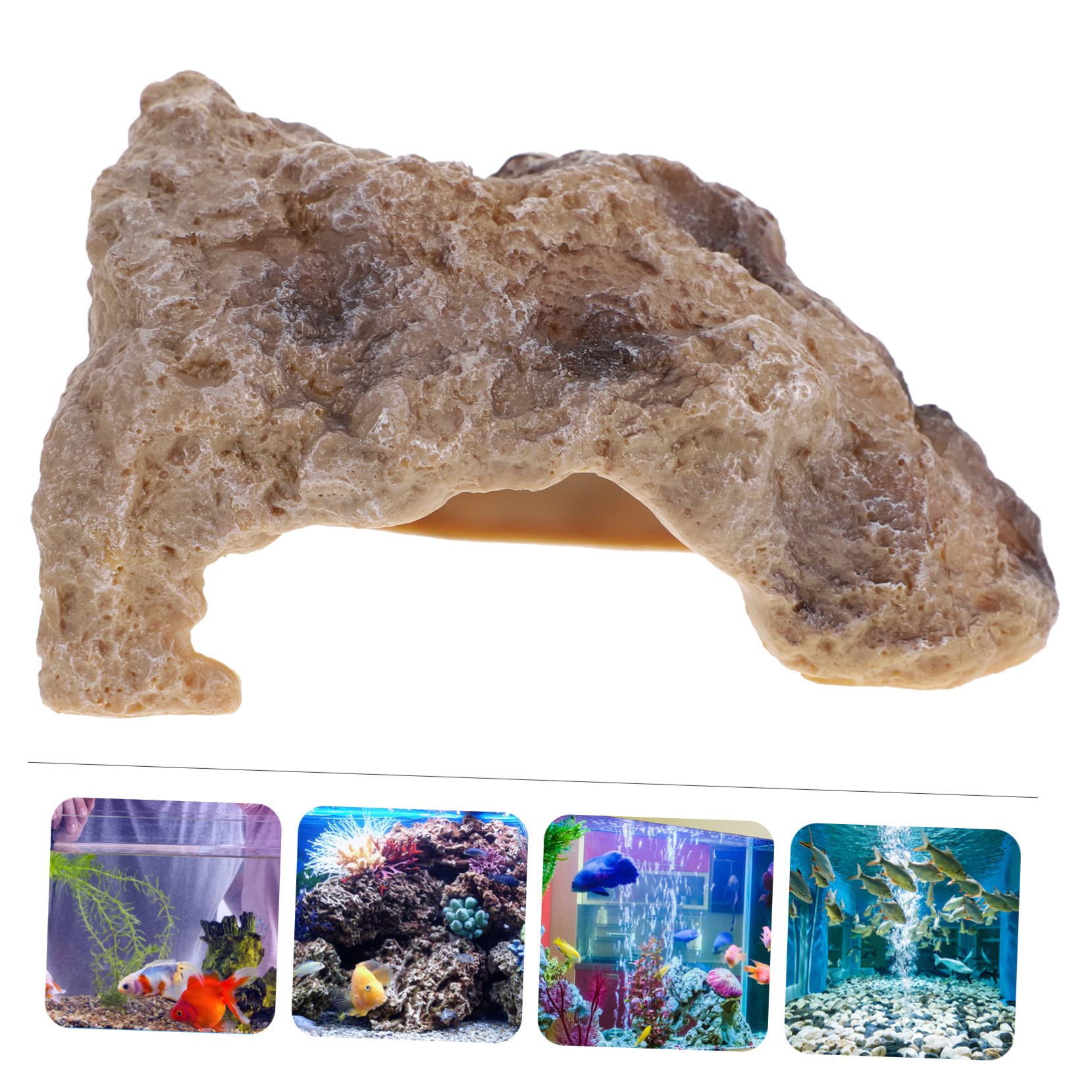 POPETPOP 4 Sztuk Dekoracji Akcesoria Do Akwarium Fish Tank Ukrywanie Schronienie Akwarium Ukrywanie Jaskinia Fish Tank Jaskinia Domu Wystrój Żółw
