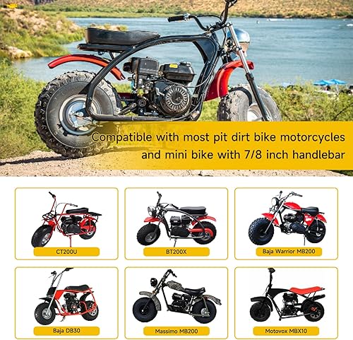 Miniatura 2 de HIAORS Kit de mango de cable de acelerador giratorio de 7/8 pulgadas de 0.866 in para Predator 196cc 212cc 6.5hp Coleman CT200U CT200U-EX BT200X