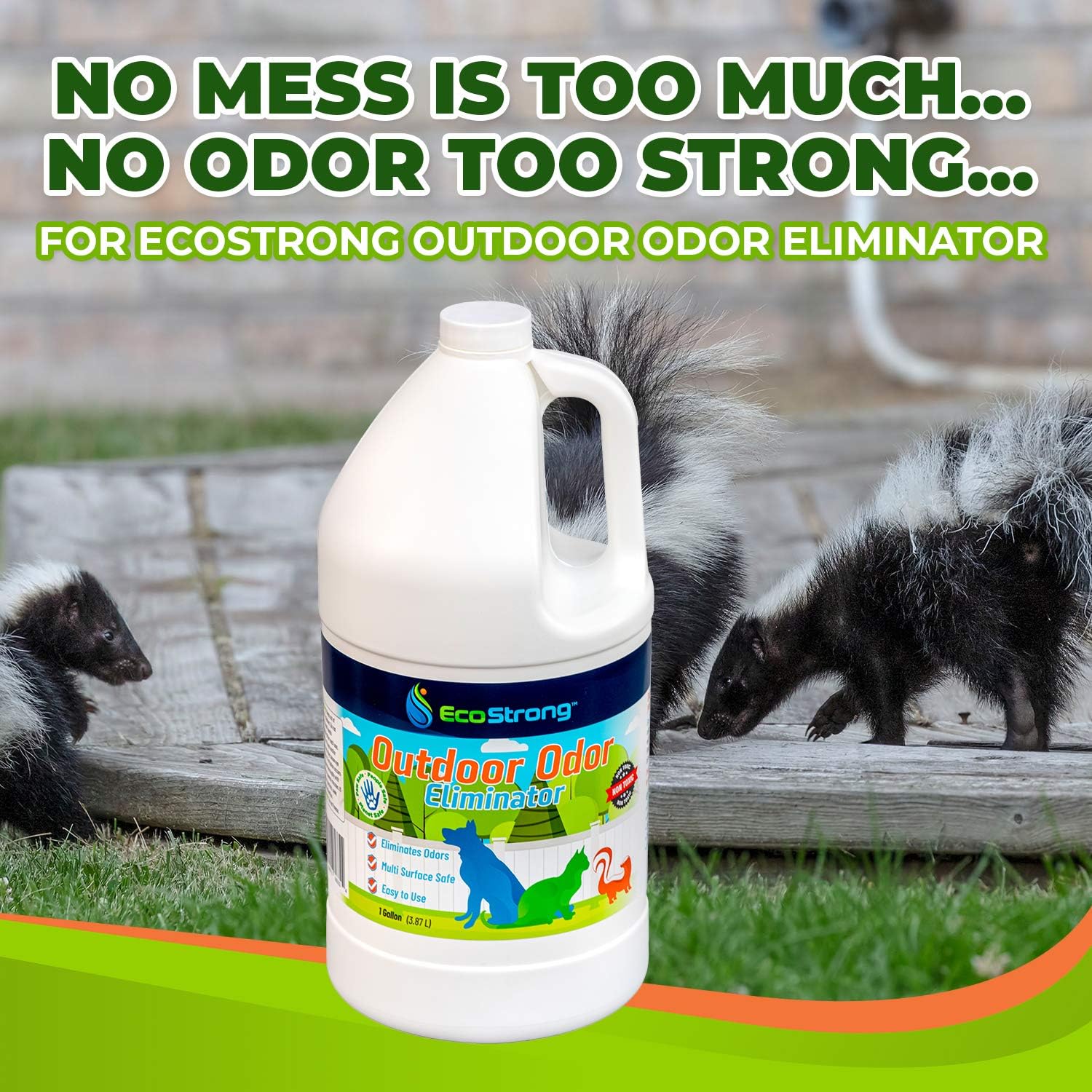 Buy Eco Strong Outdoor Odor Eliminator Outside Dog Urine Enzyme Cleaner Powerful Pet Cat Animal Scent Deodorizer Professional Strength For Yard Turf Kennels Patios Decks Online In Indonesia B08wm3k3sm