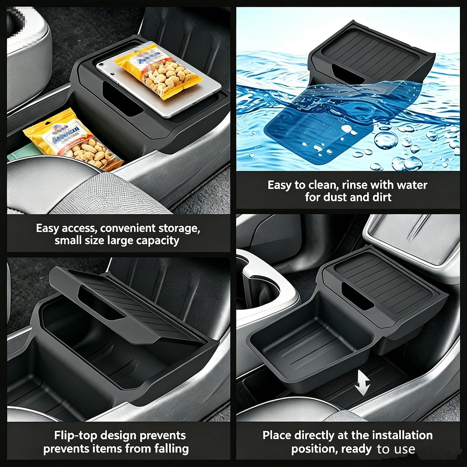 Center Console Organizer for Tesla Model Y Juniper Standard 2025/2026 image 2