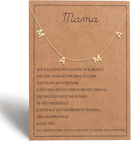 Collar para mamá para mujer, joyería de plata, oro y oro rosa para mamá, regalos para mamá primeriza, regalo para mamá embarazada, regalo para mamá