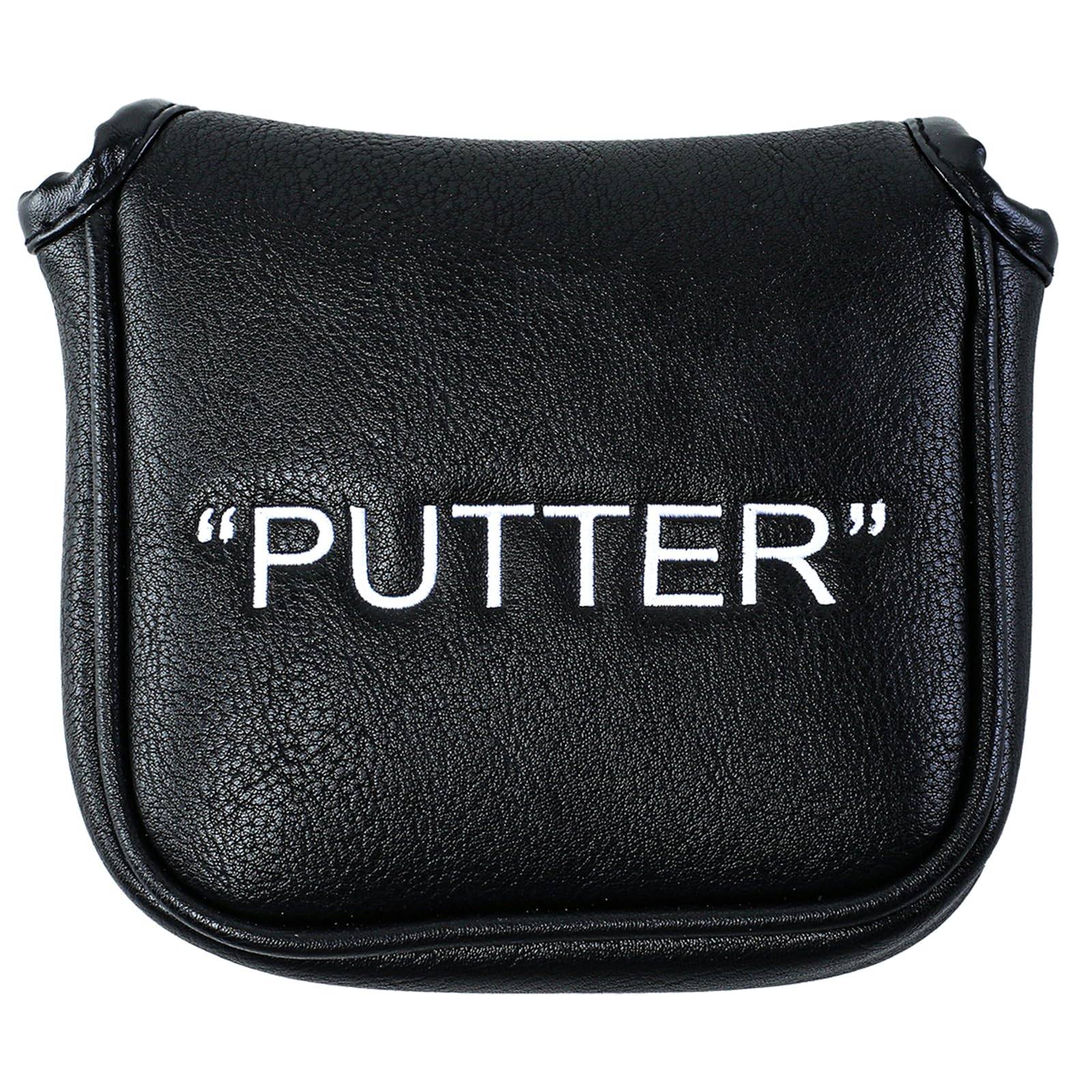 Golf Club Covers – Leather Driver Headcover, Fairway Wood, 3 Wood, Hybrid, Fits Mallet Blade Putter Head Covers Alignment Stick Cover