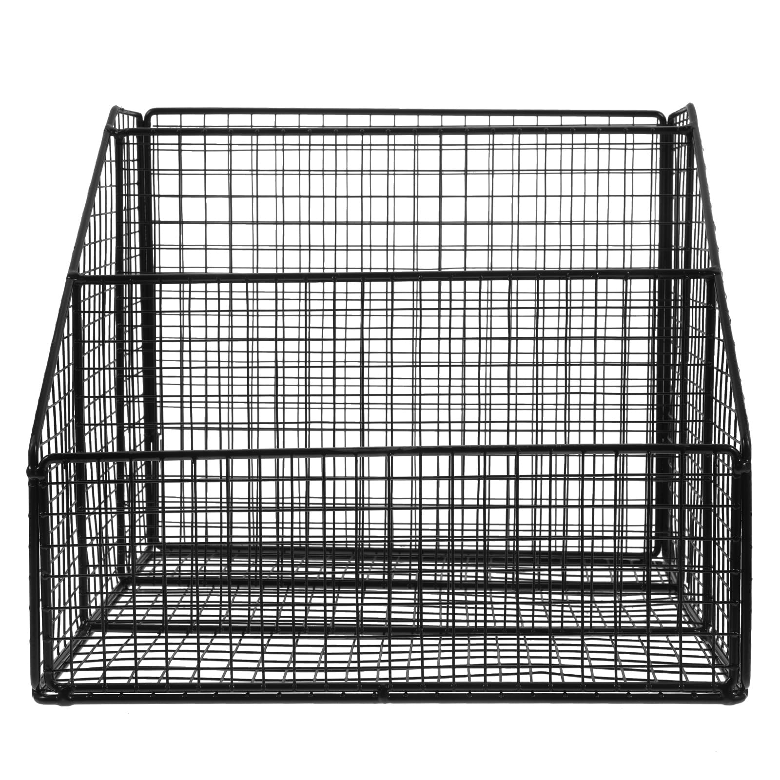 DOITOOL Porta Libri in Ferro Nero Design Aperto e Contemporaneo, Scaffale da Scrivania a Livelli per Organizzare Libri e Riviste in Casa o Soggiorno