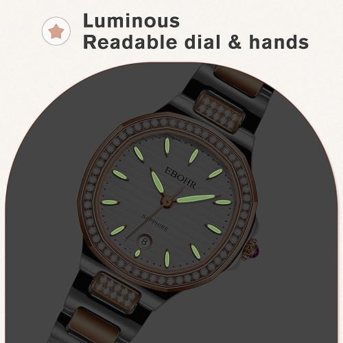 Miniatura 9 de Stylish Octagonal Case Women's Quartz Watch with 316L Stainless Steel Band Luminous Dial and Hands Face Perfect for Urban Fashion and Independent