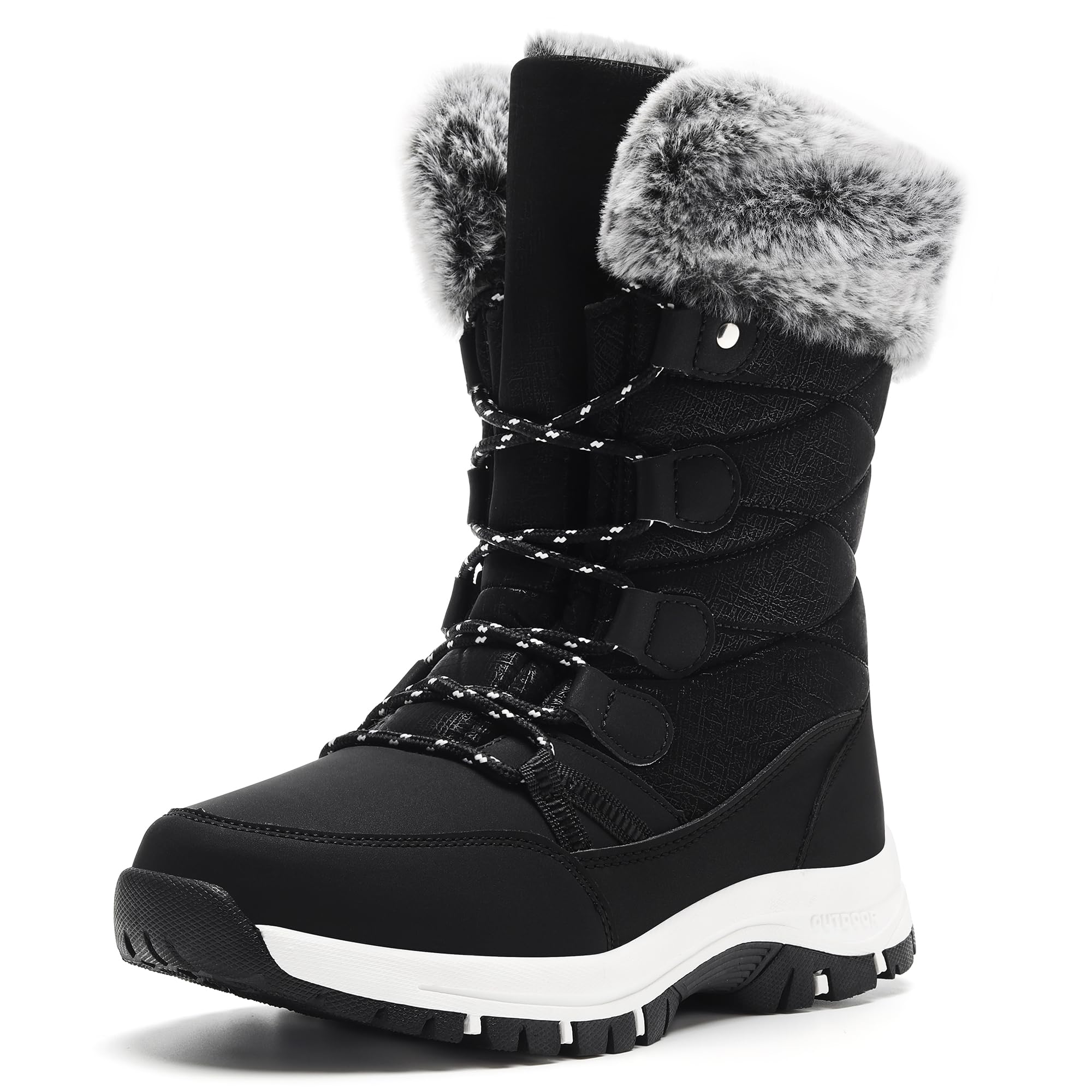Damen Winterstiefel Gefüttert Wasserdicht Warme Schneestiefel 37-42