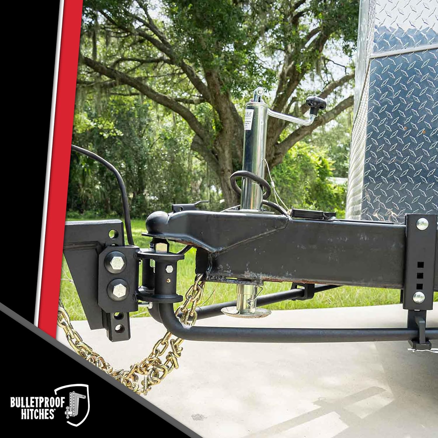 BulletProof Hitches - Weight Distribution Hitch System - Rated to 14,000 lbs - Weight Distribution Hitches with Sway Control - Black Powder Coat, Corrosion-Resistant