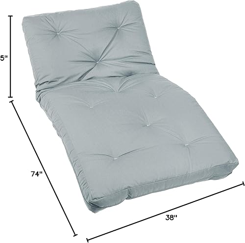 Miniatura 71 de Poly Solid - Colchón de futón completo, 8 pulgadas, color azul polvoriento Negro -,Azul,rosado (Blush Pink),Borgoña,Burnt orange,2-Burnt