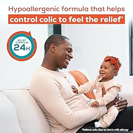 Enfamil Nutramigen Hypoallergenic Baby Formula with Iron, Lactose Free, Colic Relief from Cow\'s Milk Allergy Starts in 24 Hours, Brain Building DHA, Probiotic LGG for Immune Support, 19.8 Oz, 4 Count