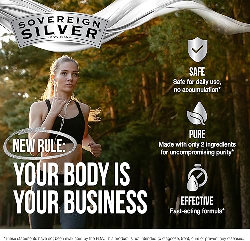Miniatura 2 de Sovereign Silver Apoyo inmunológico - Plata coloidal, hidrosol de plata bio-activo, 10 ppm, gotero líquido, 4 onzas líquidas, (4.0 fl oz)