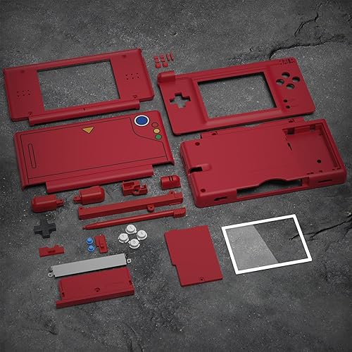 Miniatura 6 de eXtremeRate Carcasa completa de repuesto transparente para Nintendo DS Lite, funda de consola de mano personalizada con botones, lente de pantalla