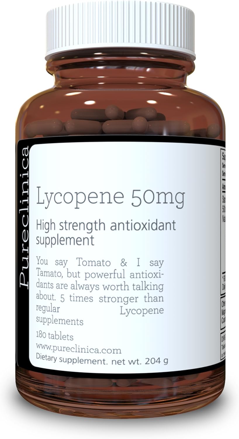 Lycopene 50mg x 180 Tablets (6 Months Supply). 300 Strength of Regular