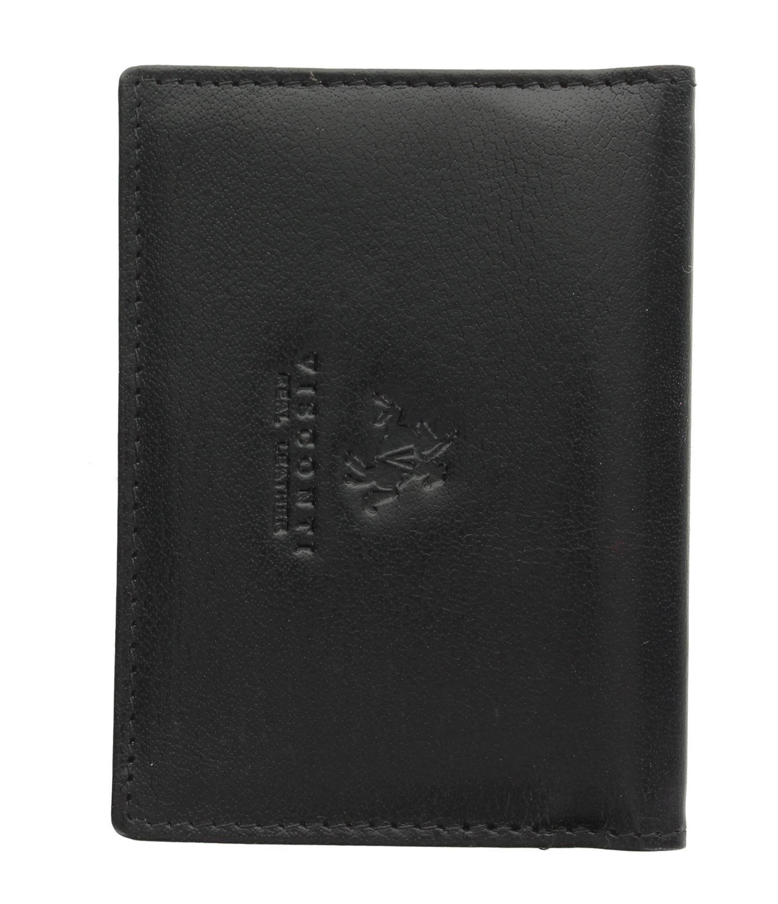 Visconti Porte-Carte de Voyage en Cuir TC1TC Noir
