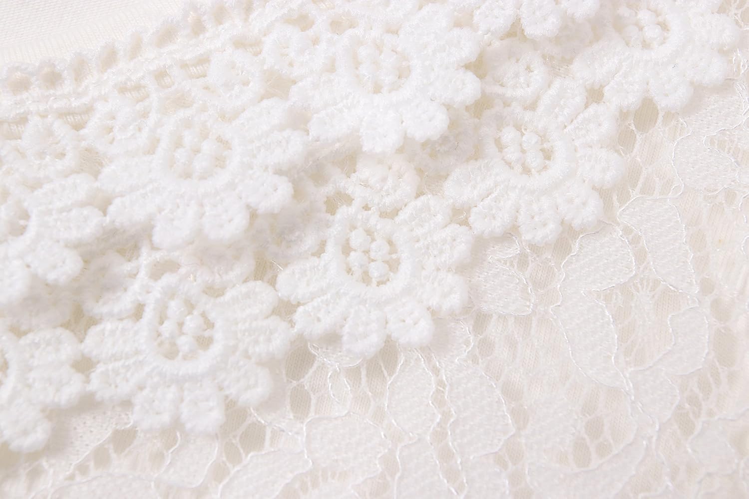 Little Girls Bolero Short Sleeve Cap Lace Top (7-8 Years,Ivory Short Sleeve)